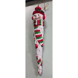 Snowman Icicle Christmas Ornament
